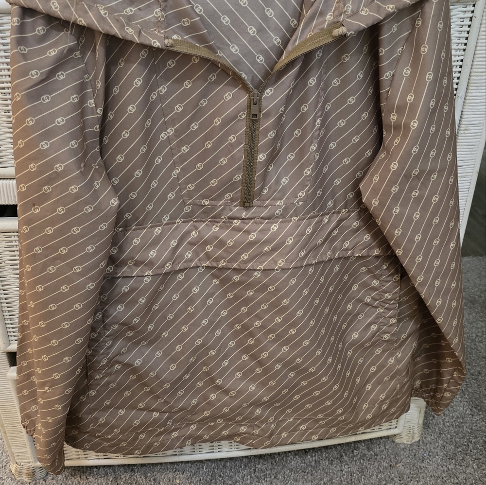 AUTHENTIC GUCCI WINDBREAKER with DOUBLE G LOGO DESIGN
